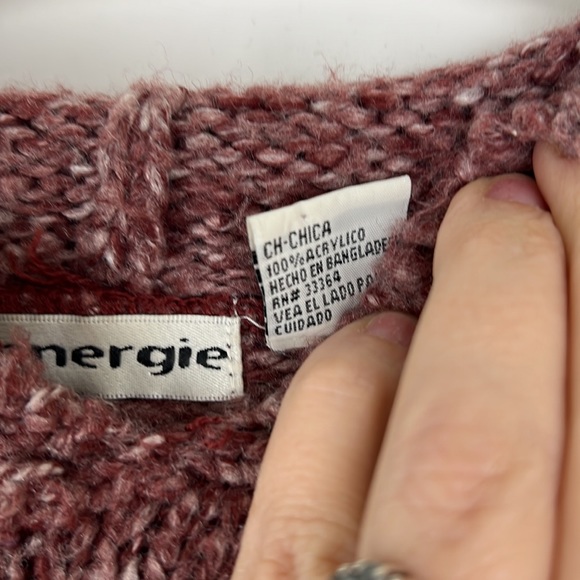 ENERGIE hoodie sweater with kangaroo pouch in rose shade S - Picture 10 of 10